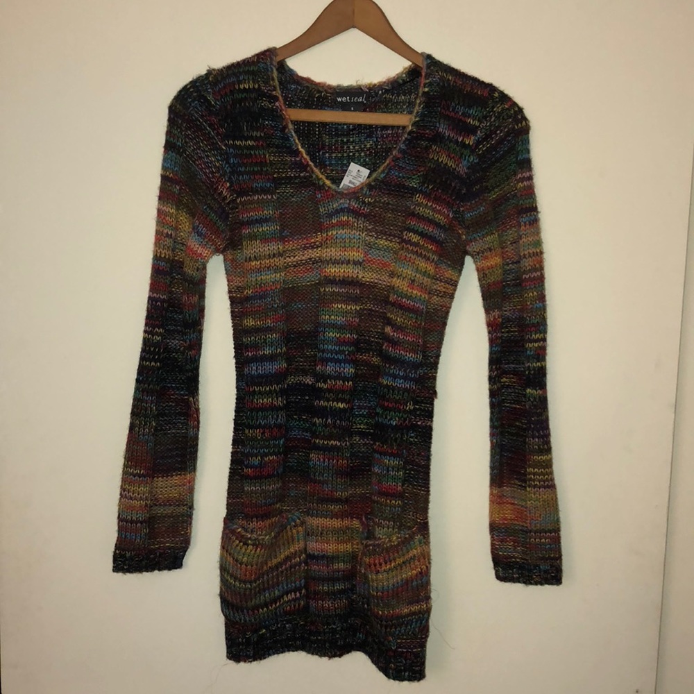 Multi color sweater dress